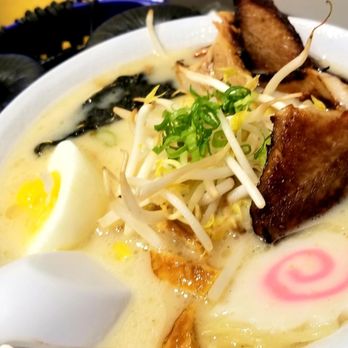 Nudo Ramen House - Half of the tonkatsu ramen they lovingly divided for us - Ramen Near Me - Spokane, Washington Nudo Ramen House - Half of the tonkatsu ramen they lovingly divided for us - Ramen Near Me - Spokane, Washington
