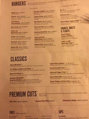 Menu photo 3 Ted's Montana Grill Nashville, TN Menu photo 3 Ted's Montana Grill Nashville, TN