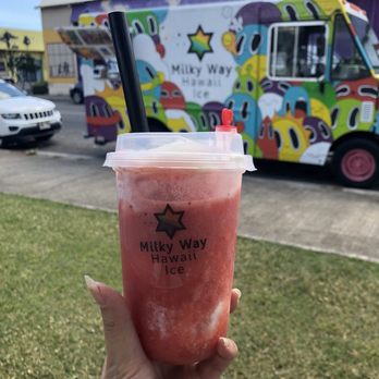 Milky Way Hawaii Ice - Strawberry snowthie - Shaved Ice Near Me - Honolulu, Hawaii Milky Way Hawaii Ice - Strawberry snowthie - Shaved Ice Near Me - Honolulu, Hawaii