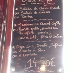La Flambée - Menu du jour pour midi