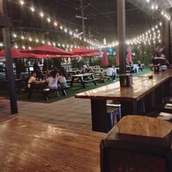 Boxcar Bar + Arcade - Outside patio - Bars Near Me - Durham, North Carolina Boxcar Bar + Arcade - Outside patio - Bars Near Me - Durham, North Carolina