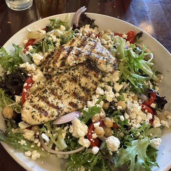 Sarducci's - Greek Salad with added grilled chicken - Italian Near Me - Montpelier, Vermont Sarducci's - Greek Salad with added grilled chicken - Italian Near Me - Montpelier, Vermont