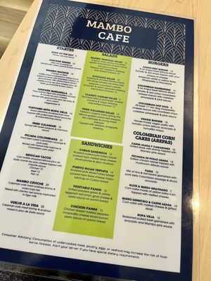 Menu photo 7 Mambo Cafe Pleasantville, NJ