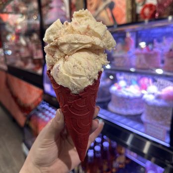 Pinkitzel Cupcakes and Candy - Red velvet cone with cheesecake icecream - Candy Stores Near Me - McKinney, Texas Pinkitzel Cupcakes and Candy - Red velvet cone with cheesecake icecream - Candy Stores Near Me - McKinney, Texas