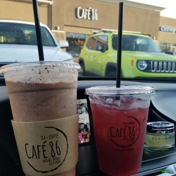 Cafe 86 - Thai cookie monster shake, hibiscus cooker free with check in and pastry order - Desserts Near Me - Las Vegas, Nevada Cafe 86 - Thai cookie monster shake, hibiscus cooker free with check in and pastry order - Desserts Near Me - Las Vegas, Nevada