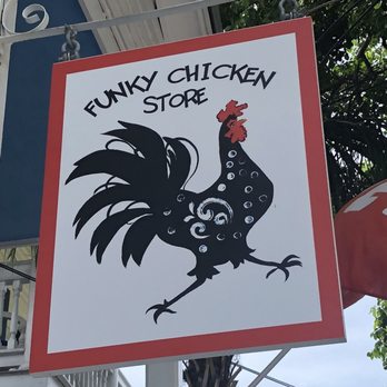 Funky Chicken Store - Sign - Party Supplies Near Me - Key West, Florida