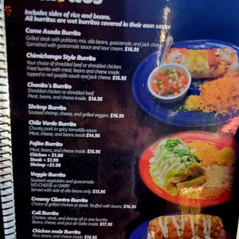 Chonitos Mexican Restaurant - Menu as of 6/21/2023 - Mexican Near Me - Alhambra, California