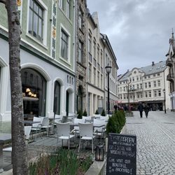 Lyst - Outside...cold weather but nice spot