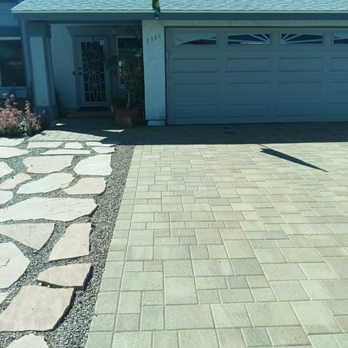Palm Construction - New driveway replaced  40 year old cracked concrete - Decks & Railing Near Me - La Mesa, California