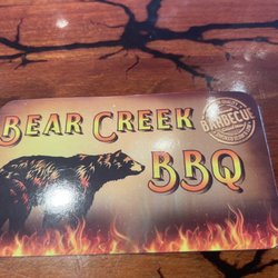 Bear Creek BBQ - Business card.