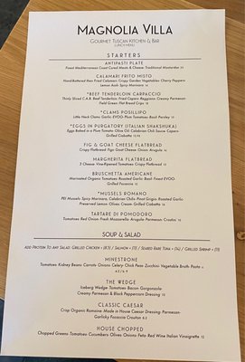 Menu photo 3 Magnolia Villa Canton, GA
