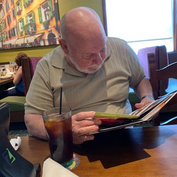 Olive Garden Italian Restaurant - John looking at Desert Menu ! - Italian Near Me - Kenner, Louisiana