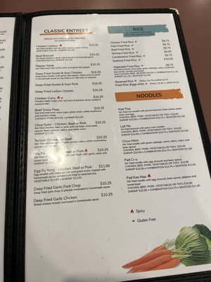 Menu photo 2 My Thai Restaurant Amarillo, TX