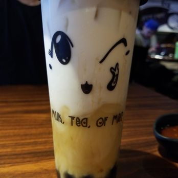 Tasty Pot - Milk Cream Gren Tea with Boba - Taiwanese Near Me - Beaverton, Oregon