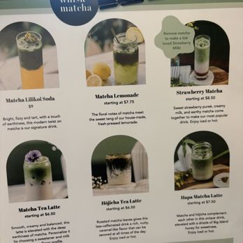 Daily Whisk Matcha - Menu - Cafes Near Me - Honolulu, Hawaii