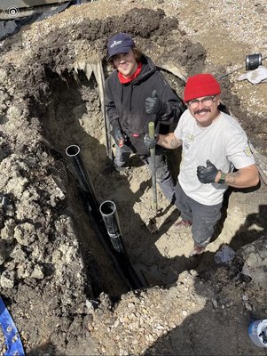 Double sweep cleanouts & why you need them. - As a homeowner you are responsible for your main sewage line from your end of line cleanout, typically located at the furthest fixture at the end of the home, all the way to the street. A double cleanout consists of two back to back sweeps allowing you to keep easy maintenance with cabling and hydro jetting both up towards the house and out to the street.

Good luck going upstream on a single cleanout!

Call for a FREE estimate on getting double sweeps installed at your home!
MasterCraft Plumbers
(760) 828 0853