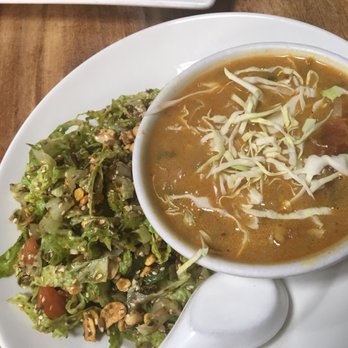 Burma Superstar - the soup is delicious, not quite a fan of the tea leaf salad. but some people can't get enough of it !! - Burmese Near Me - Alameda, California Burma Superstar - the soup is delicious, not quite a fan of the tea leaf salad. but some people can't get enough of it !! - Burmese Near Me - Alameda, California