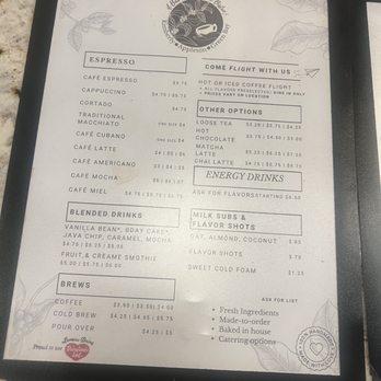 il Bar Coffehouse & Bistro Appleton - Menu - Coffee & Tea Near Me - Appleton, Wisconsin