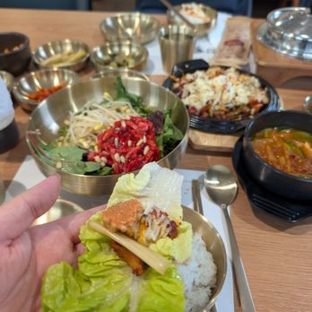 Top Sot - Ssambap of fire chicken, soybean paste and banchan celery. - Korean Near Me - Buena Park, California Top Sot - Ssambap of fire chicken, soybean paste and banchan celery. - Korean Near Me - Buena Park, California