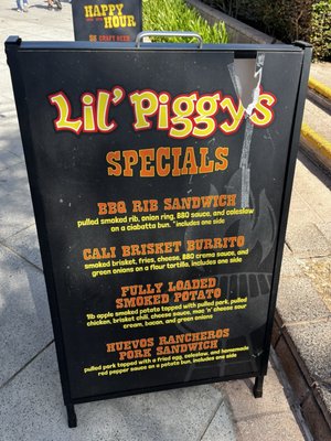 Menu photo 2 Lil Piggy's Bar-B-Q Coronado, CA Menu photo 2 Lil Piggy's Bar-B-Q Coronado, CA