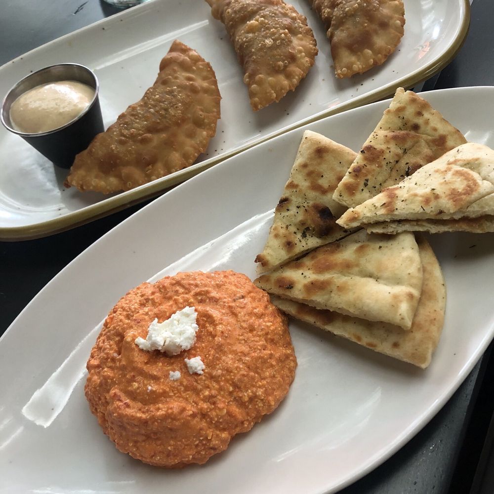 Tru Astoria - Spicy Feta Cheese (wasn't spicy, tasted alright) shrimp empanadas were decent - Mediterranean Near Me - Astoria, New York Tru Astoria - Spicy Feta Cheese (wasn't spicy, tasted alright) shrimp empanadas were decent - Mediterranean Near Me - Astoria, New York