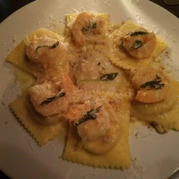 Butternut Squash Ravioli With Prawns
