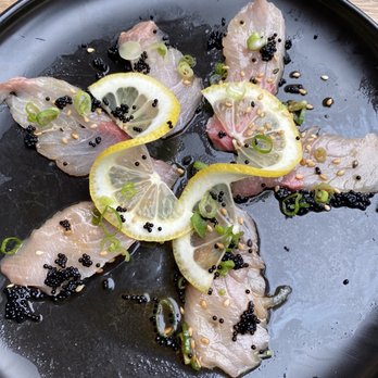 Toro - Carpaccio (with a piece or two missing.. oops!) - Sushi Bars Near Me - Carmel, California Toro - Carpaccio (with a piece or two missing.. oops!) - Sushi Bars Near Me - Carmel, California