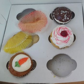 Frosted Flour Cakery & Supplies - Almond joy, raspberey and carrot cake plus empty wrappers - Bakeries Near Me - Lodi, California Frosted Flour Cakery & Supplies - Almond joy, raspberey and carrot cake plus empty wrappers - Bakeries Near Me - Lodi, California
