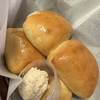 Texas Roadhouse - Dinner rolls with apple cinnamon butter - Steakhouses Near Me - Hesperia, California Texas Roadhouse - Dinner rolls with apple cinnamon butter - Steakhouses Near Me - Hesperia, California