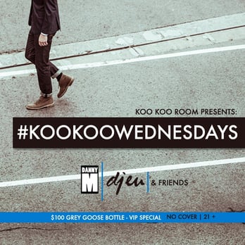 Koo Koo Room - #KooKooWednesday            No Cover | 21+                             Music DJ EU & DJ Danny M     VIP $100 GreyGoose Bottle - Dance Clubs Near Me - Atlanta, Georgia