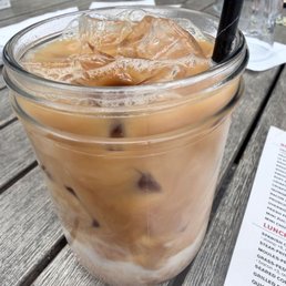 Almond milk Iced Latte. Yes! Almond milk Iced Latte. Yes!