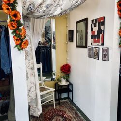 Stitch And Styles Vintage - Dressing room with curtain divider