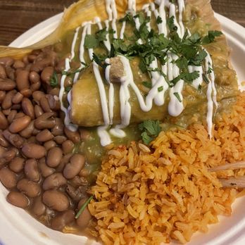 The Tamale Factory - Pork & Chicken Tamales with Rice and Beans - Mexican Near Me - Riverside, California The Tamale Factory - Pork & Chicken Tamales with Rice and Beans - Mexican Near Me - Riverside, California