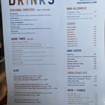 Hearts - Menu - Australian Near Me - Nashville, Tennessee Hearts - Menu - Australian Near Me - Nashville, Tennessee