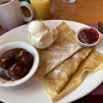 Storheim's - Swedish pancake, swedish meatballs, vanilla custard and lingonberries - Breakfast & Brunch Near Me - Iron Mountain, Michigan Storheim's - Swedish pancake, swedish meatballs, vanilla custard and lingonberries - Breakfast & Brunch Near Me - Iron Mountain, Michigan