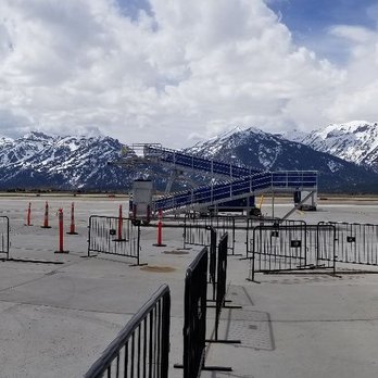 Jackson Hole Airport - JAC - View walking into the airport from the plane - Airports Near Me - Jackson, Wyoming