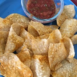 Fernandez Taqueria - Freshly fried chips and bright spicy salsa