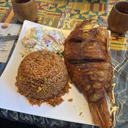 Princess African Cuisine - Jollof rice & fish
