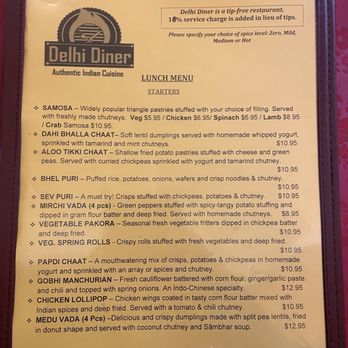Delhi Diner - Lunch menu (1/3) as of 2/6/25 - Indian Near Me - Albany, California Delhi Diner - Lunch menu (1/3) as of 2/6/25 - Indian Near Me - Albany, California