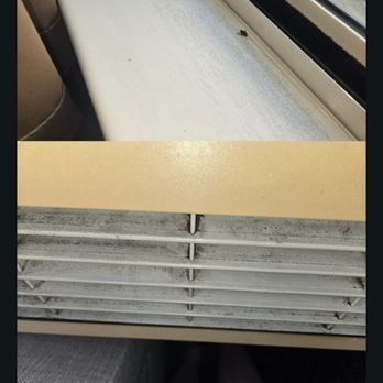 Kalahari Resorts - Air conditioner vents with mold (also all the way back into the machine on the inside) dead flies on windows sill - Resorts Near Me - Sandusky, Ohio