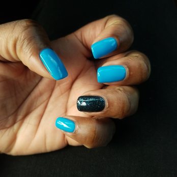 The Natural Nail Salon - I love this blue, she is called Caroline by EVO - Nail Salons Near Me - Hayward, California