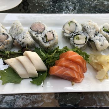 Maru Izakaya - Yellowtail and jalapeño maki and white tuna with scallion maki, plus salmon and white tuna sashimi. - Japanese Near Me - Rochester, New York Maru Izakaya - Yellowtail and jalapeño maki and white tuna with scallion maki, plus salmon and white tuna sashimi. - Japanese Near Me - Rochester, New York