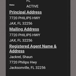 Take note of registered agent- again, public record.... Take note of registered agent- again, public record....