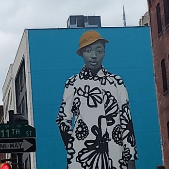Mural Arts Philadelphia - "Untitled" by artist Amy Sherald - Art Galleries Near Me - Philadelphia, Pennsylvania Mural Arts Philadelphia - "Untitled" by artist Amy Sherald - Art Galleries Near Me - Philadelphia, Pennsylvania