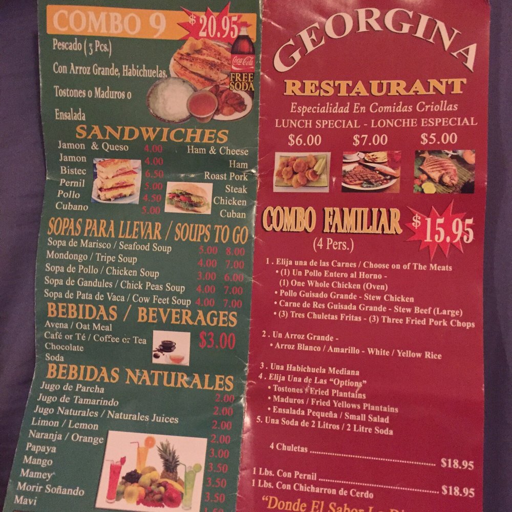 Georgina Restaurant - They also have Sandwiches, Beverages and Natural Beverages - Latin American Near Me - Bronx, New York Georgina Restaurant - They also have Sandwiches, Beverages and Natural Beverages - Latin American Near Me - Bronx, New York