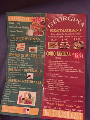 Menu photo 4 Georgina Restaurant Bronx, NY Menu photo 4 Georgina Restaurant Bronx, NY