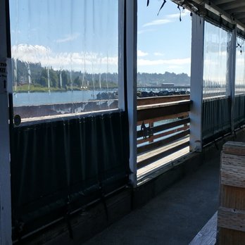 Rogue Ales Public House - The view back to solid land, reminding you that you're on a pier - American Near Me - Astoria, Oregon Rogue Ales Public House - The view back to solid land, reminding you that you're on a pier - American Near Me - Astoria, Oregon