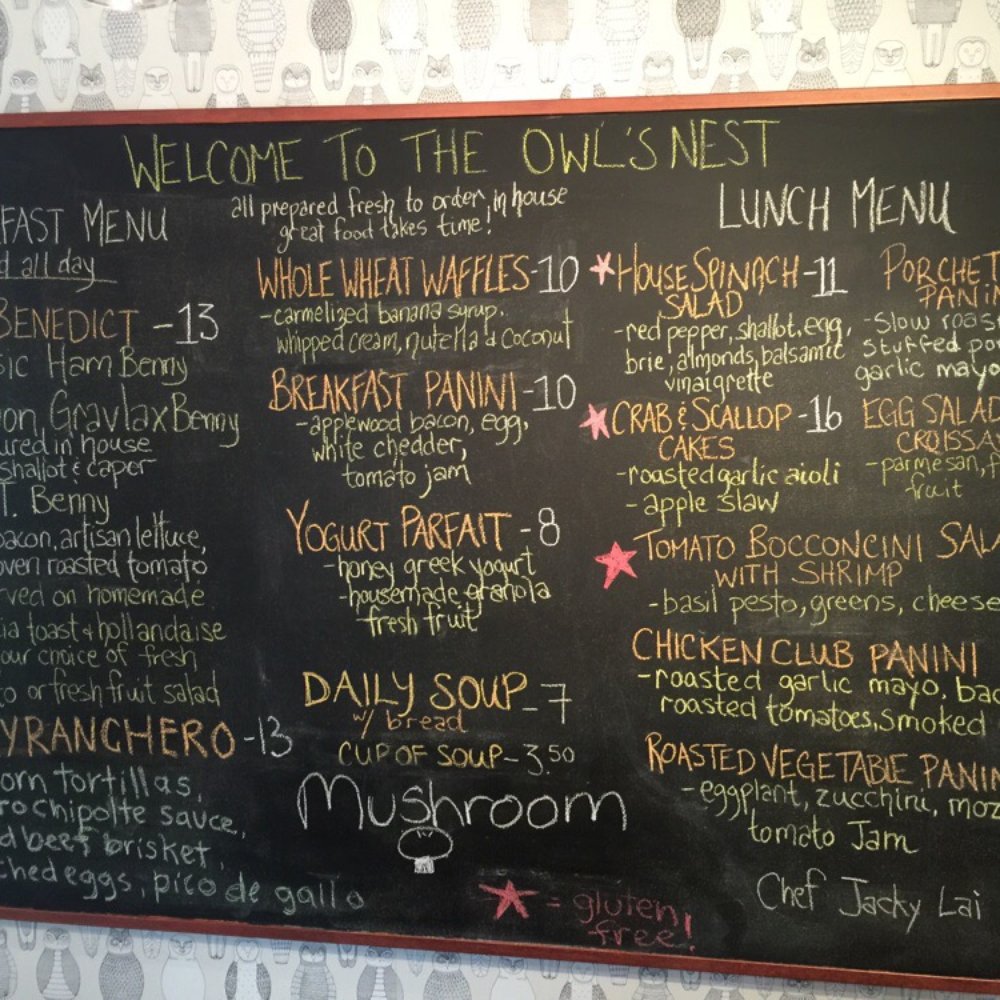 Owl's Nest - The menus - Breakfast & Brunch Near Me - Chemainus, British Columbia Owl's Nest - The menus - Breakfast & Brunch Near Me - Chemainus, British Columbia