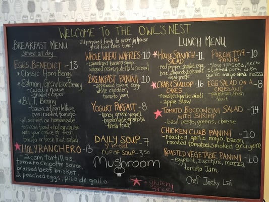 Menu photo 8 Owl's Nest Chemainus, BC