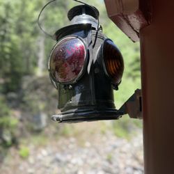 Durango & Silverton Narrow Gauge Railroad - Oh the stories this light could tell! On the caboose back deck on the Durango Silverton Narrow Gauge Railroad